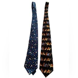 Peanuts and Winnie the Pooh Men’s Character Ties, Excellent Used Condition